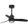 FARO 33424WT1N - ściemnialny wentylator sufitowy JUST FAN S z LED 16 W, 230 V, średnica 81 cm, czarny, Wi-Fi Tuya + pilot zdalnego sterowania
