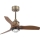 FARO 33428WT1N - ściemnialny wentylator sufitowy JUST FAN z oświetleniem LED 16W/230V, śr. 81 cm, brązowy/mosiężny, Wi‑Fi Tuya + zdalne sterowanie
