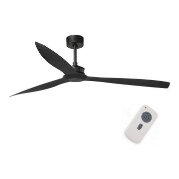 FARO 33432 - Wentylator sufitowy JUST FAN XL śr. 178 cm czarny + pilot zdalnego sterowania