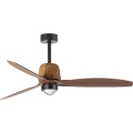 FARO 334351N - LED ściemnialny wentylator sufitowy WEAVER M LED/16W/230V śr. 128 cm brązowy/czarny + pilot zdalnego sterowania
