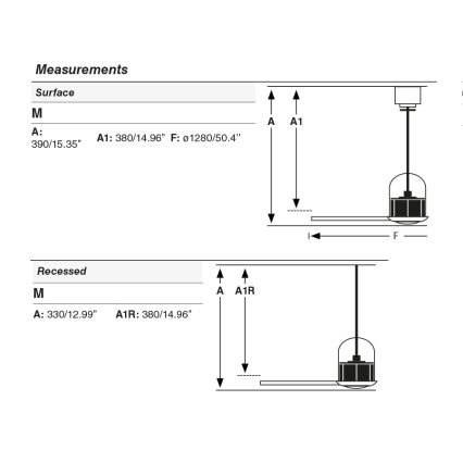 FARO 33435WT1N - LED ściemnialny wentylator sufitowy WEAVER M LED/16W/230V śr. 128 cm brązowy/czarny Wi-Fi Tuya + zdalne sterowanie