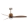 FARO 334361N - LED ściemnialny wentylator sufitowy WEAVER M LED/16W/230V śr. 128 cm brązowy/mosiądz + pilot zdalnego sterowania