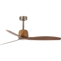 FARO 33436WT - Wentylator sufitowy WEAVER M śr. 128 cm brązowy/mosiężny Wi-Fi Tuya + pilot zdalnego sterowania
