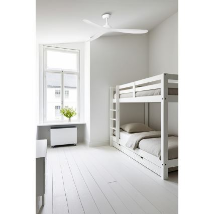 FARO 33446WT - Wentylator sufitowy GOTLAND L biały śr. 132 cm Wi-Fi Tuya + pilot zdalnego sterowania