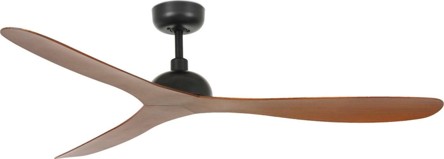 FARO 33447WT - Wentylator sufitowy GOTLAND L brązowe/czarny śr. 132 cm Wi-Fi Tuya + pilot zdalnego sterowania