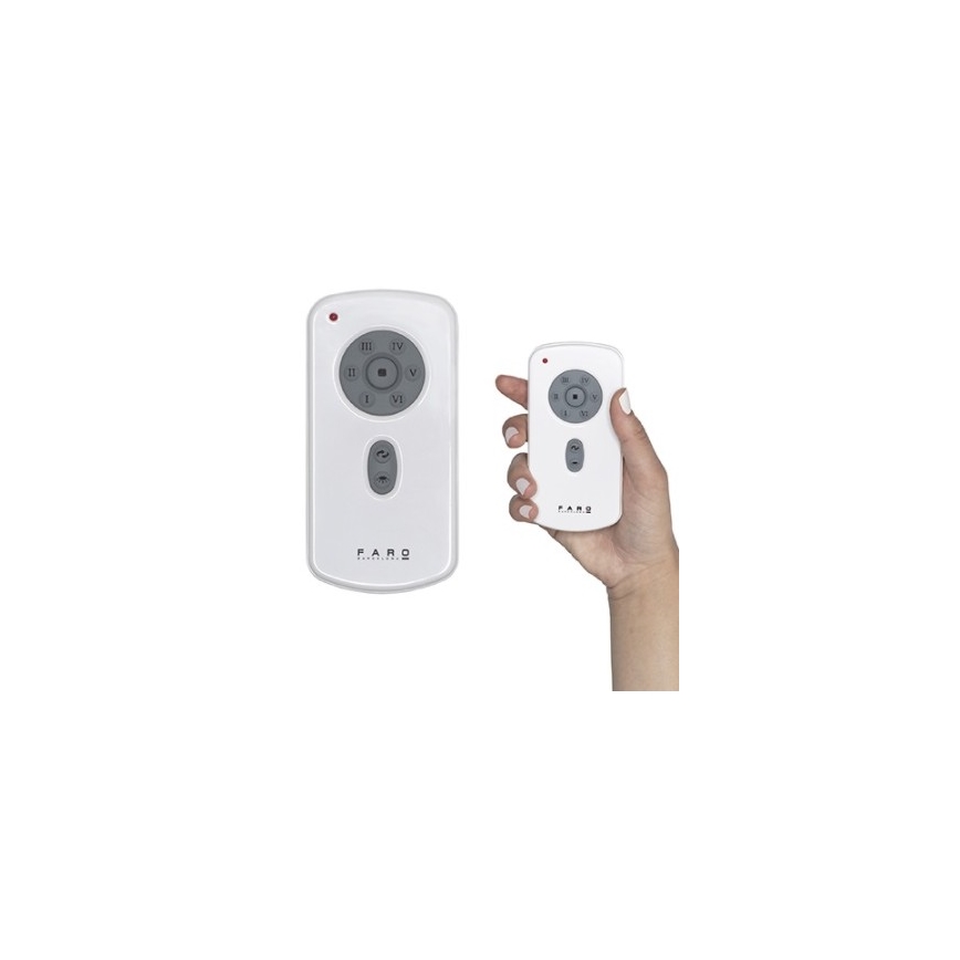 FARO 33465A - Wentylator sufitowy ANDROS XL matowy chrom + pilot zdalnego sterowania