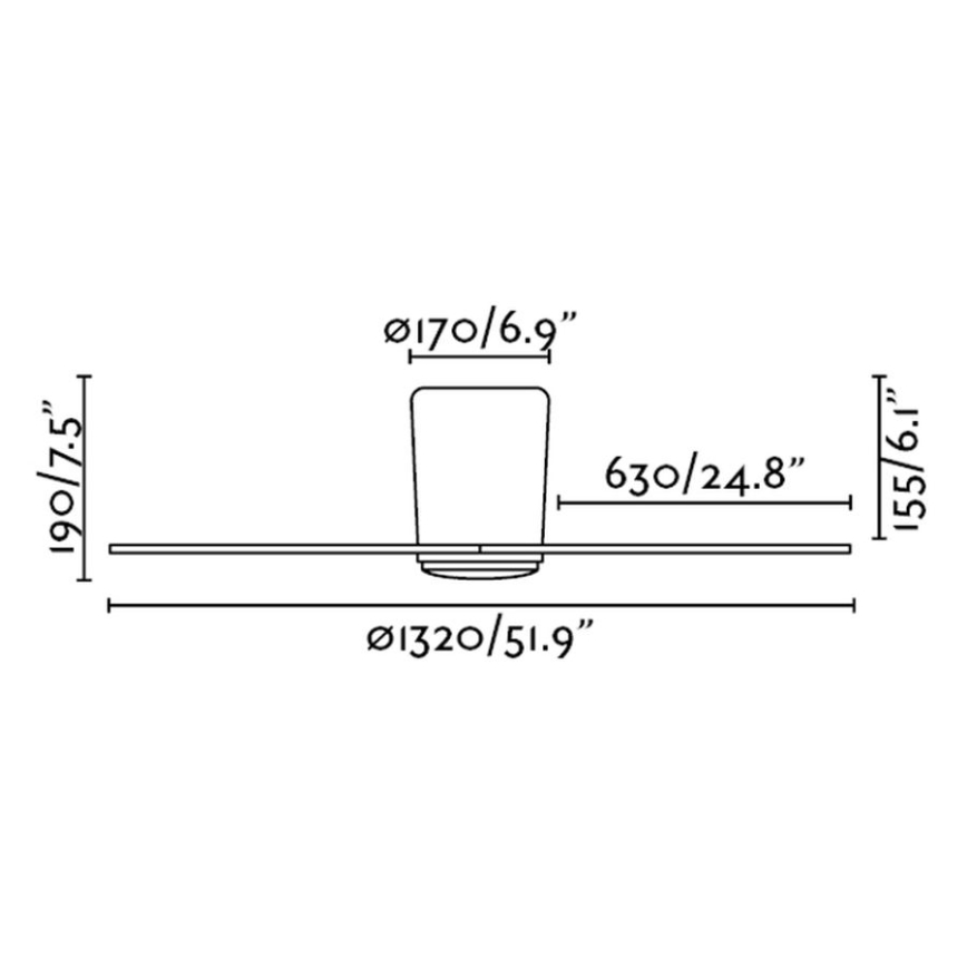 FARO 33472 - Wentylator sufitowy NIAS