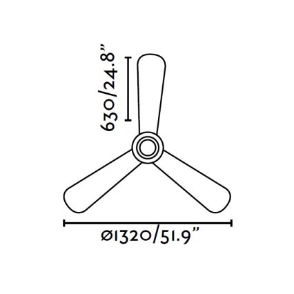 FARO 33472 - Wentylator sufitowy NIAS