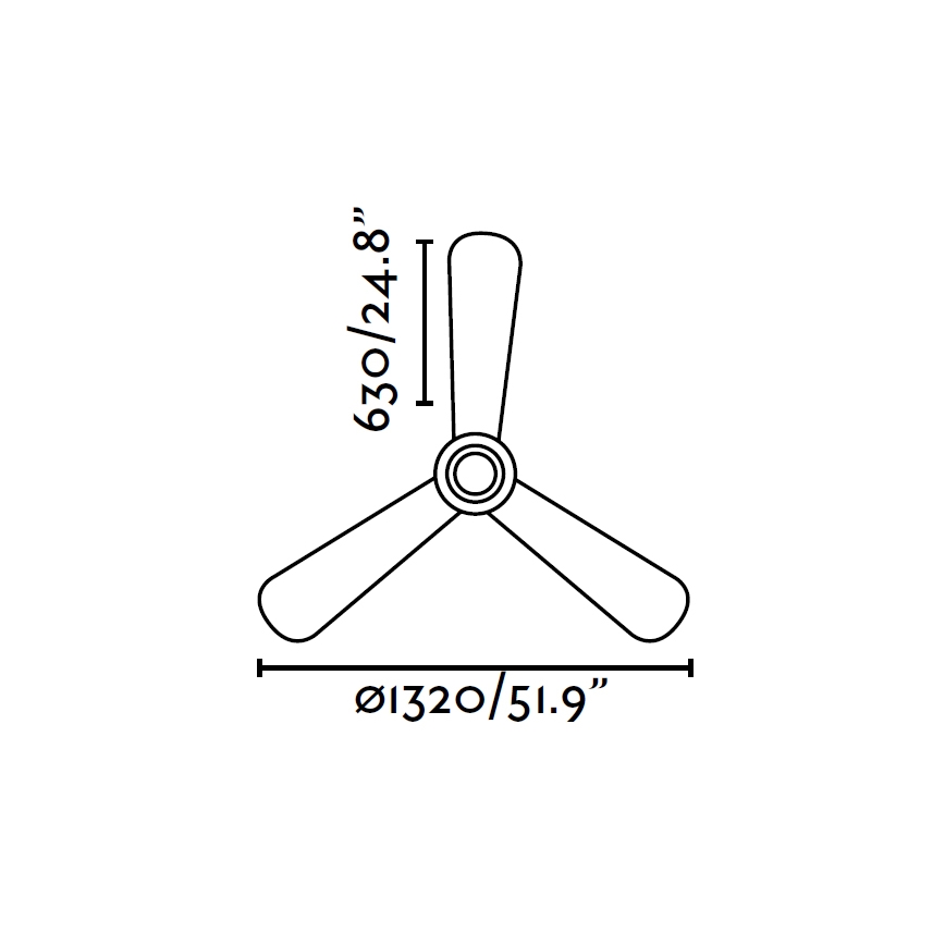 FARO 33472 - Wentylator sufitowy NIAS