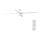 FARO 33494 - LED Regulowany sufitowy wentylator ATTOS LED/20W/230V biały + pilot zdalnego sterowania