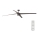 FARO 33495 - Regulowany sufitowy wentylator LED ATTOS LED/20W/230V brązowy śr. 213 cm + pilot