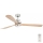 FARO 33505DC - Wentylator sufitowy LED LANTAU XL LED/15W/230V drewno/matowy chrom śr. 168 cm + zdalne sterowanie
