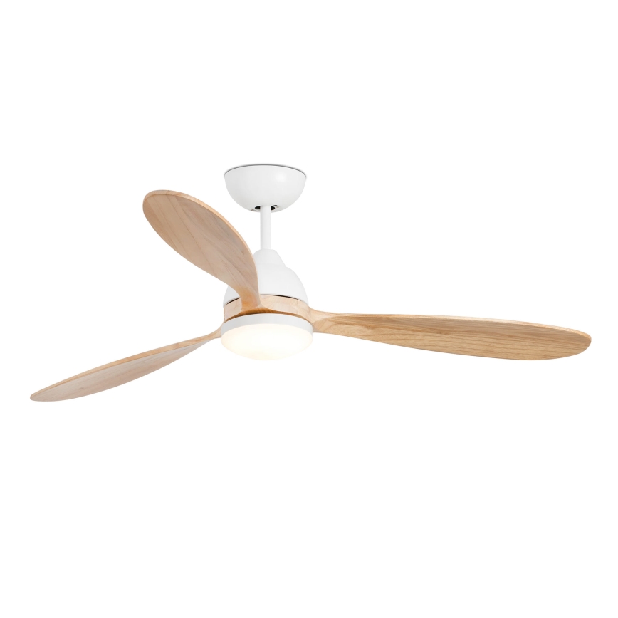 FARO 33524WP - LED Plafon POROS LED/19W/230V drewno/biały Wi-Fi 132 cm SMART + pilot