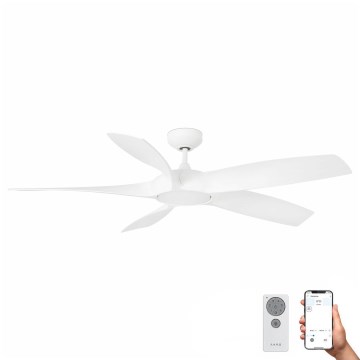 FARO 33548WP- Wentylator sufitowy LED COCOS LED/20W/230V Wi-Fi 137 cm SMART + pilot