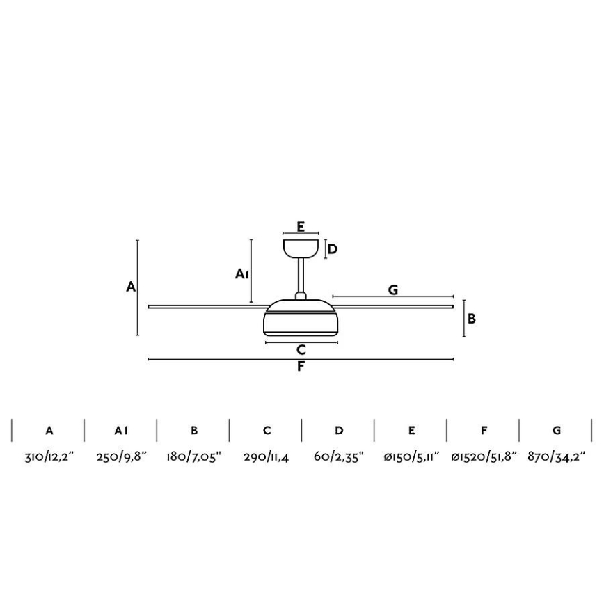 FARO 33549 - LED Regulowany sufitowy wentylator VULCANO LED/25W/230V biały śr. 152 cm + pilot