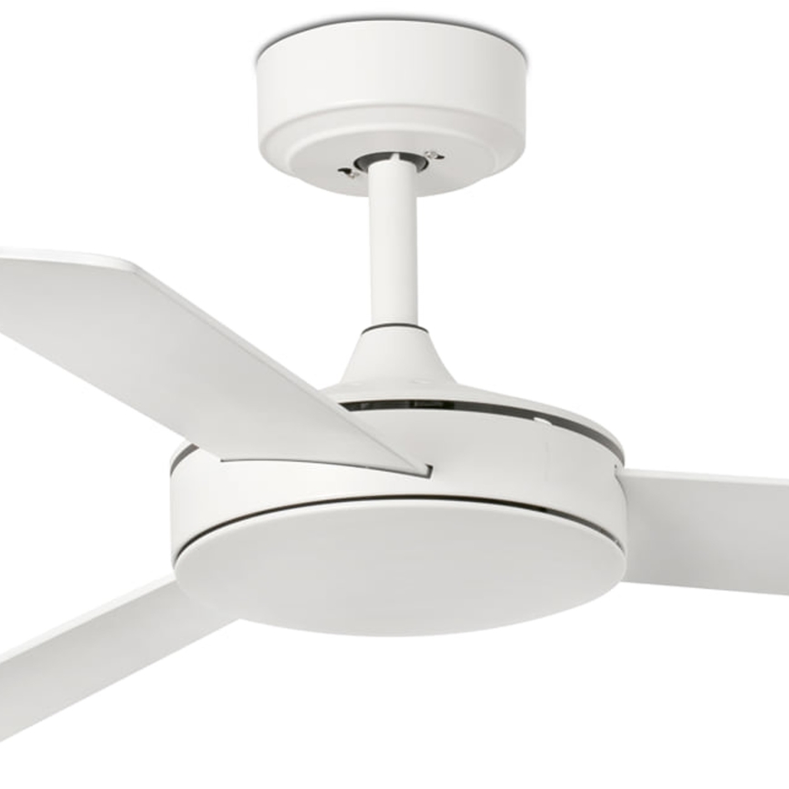 FARO 33603DCWT - Wentylator sufitowy MINI MALLORCA S brązowy/biały śr. 106 cm Wi-Fi Tuya + pilot zdalnego sterowania