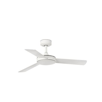 FARO 33603DCWT - Wentylator sufitowy MINI MALLORCA S brązowy/biały śr. 106 cm Wi-Fi Tuya + pilot zdalnego sterowania