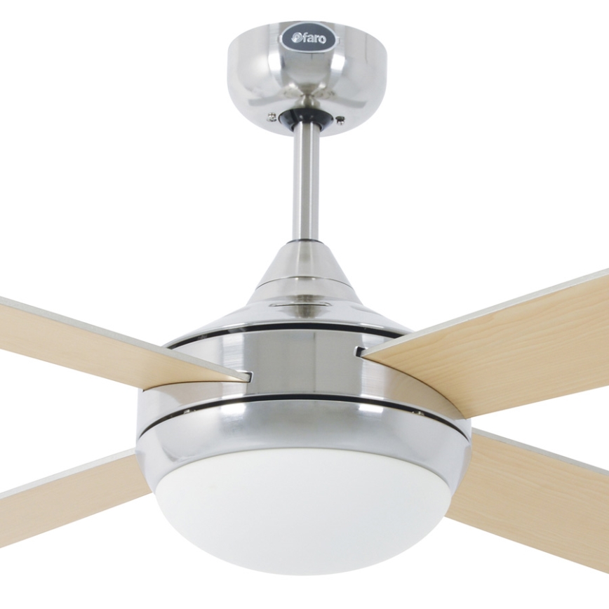 FARO 33701 - Wentylator sufitowy ICARIA z pilotem 2xE27/20W/230V szary