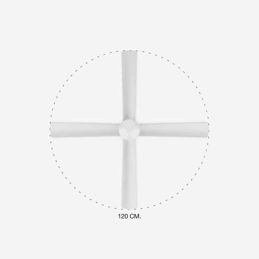 FARO 33756 - Wentylator sufitowy LED FRASER LED/16W/230V biały + pilot