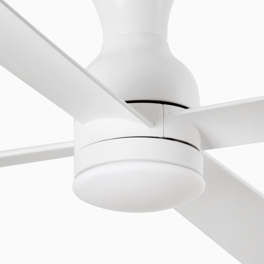 FARO 33756WT - Wentylator sufitowy LED FRASER XL LED/16W/230V biały śr. 120 cm Wi-Fi Tuya + pilot zdalnego sterowania