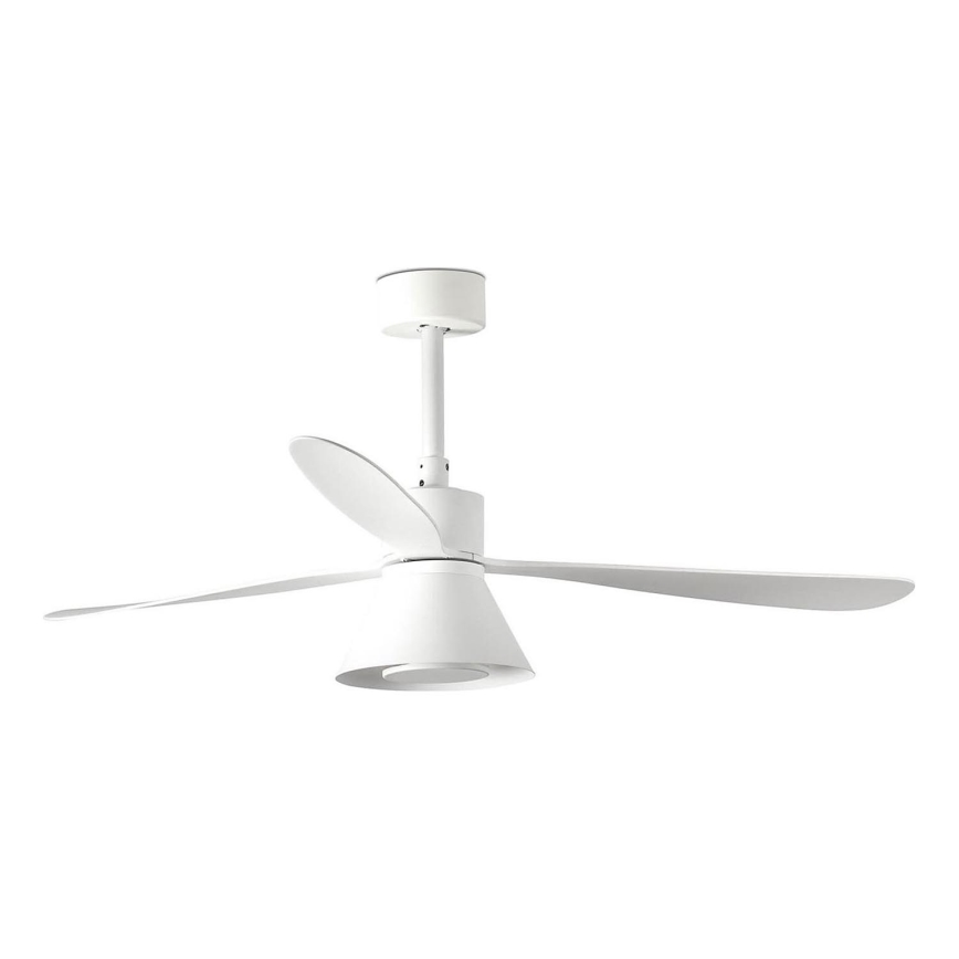 FARO 33760WT-22 - LED Regulowany wentylator sufitowy AMELIA L CONE LED/20W/230V 2700/3500/5000K biały pr. 132 cm Wi-Fi Tuya + pilot zdalnego sterowania
