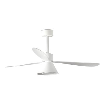 FARO 33760WT-22 - LED Ściemnialny wentylator sufitowy AMELIA L CONE LED/20W/230V 2700/3500/5000K biały śr. 132 cm Wi-Fi Tuya + pilot zdalnego sterowania