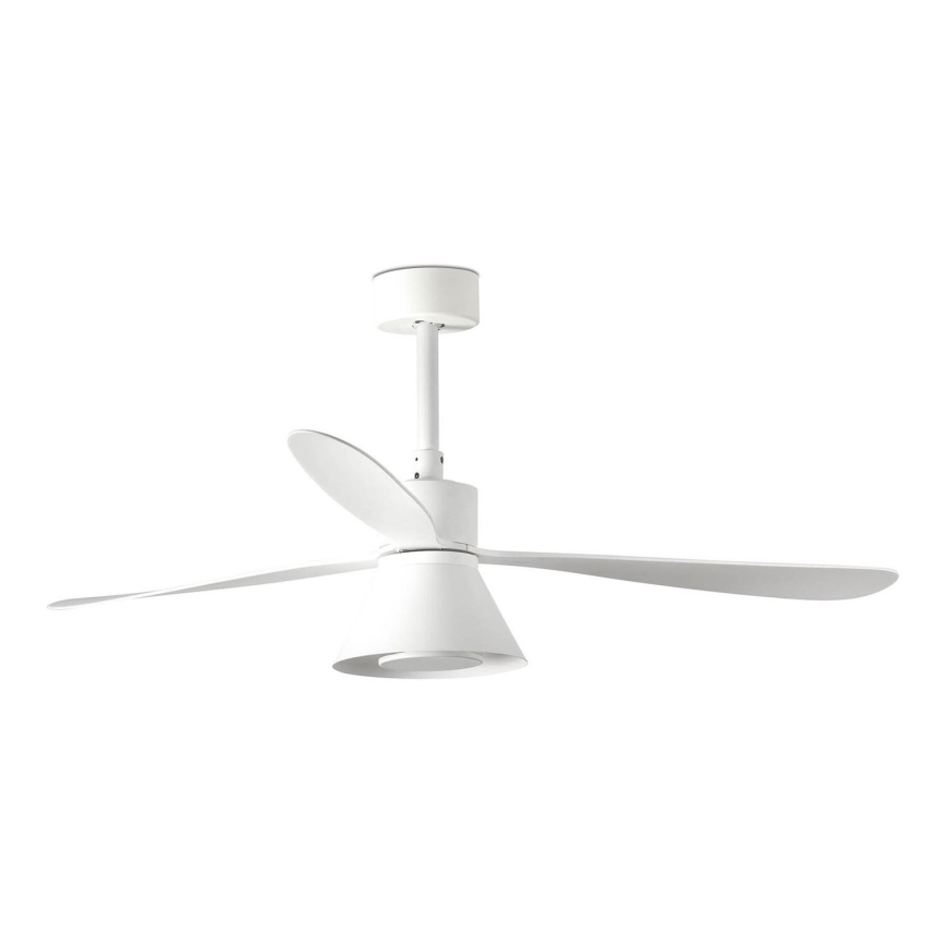 FARO 33760WT-22 - LED Ściemnialny wentylator sufitowy AMELIA L CONE LED/20W/230V 2700/3500/5000K biały śr. 132 cm Wi-Fi Tuya + pilot zdalnego sterowania