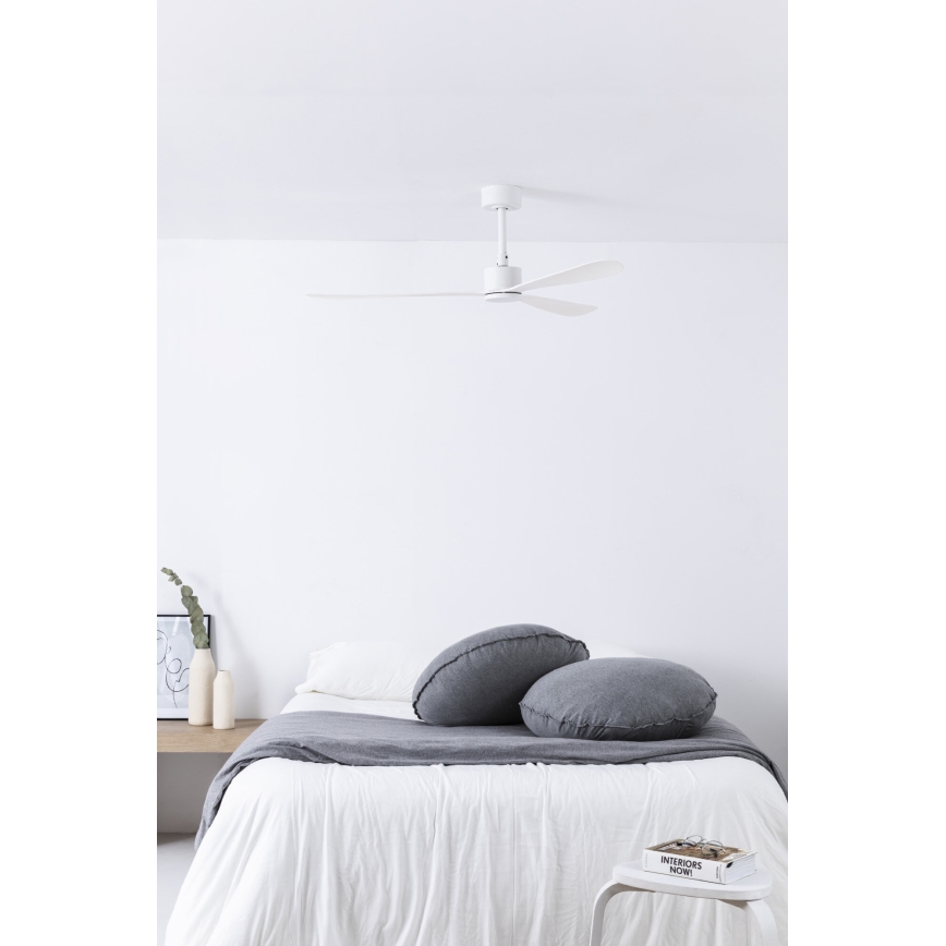 FARO 33760WT - Wentylator sufitowy AMELIA L biały śr. 132 cm Wi-Fi Tuya + zdalne sterowanie