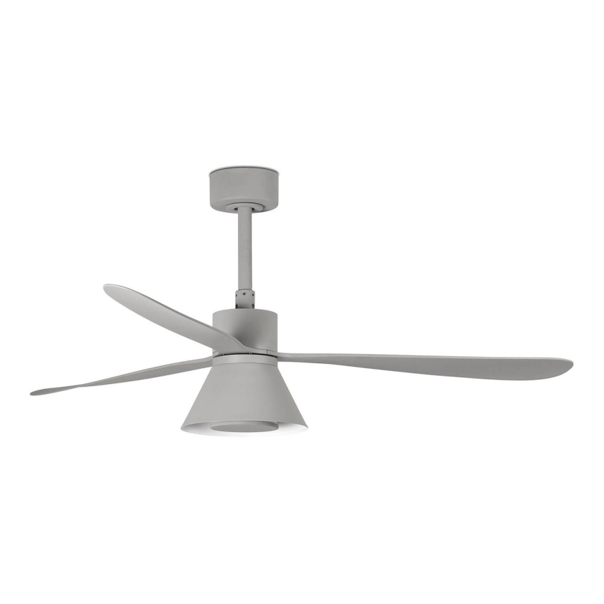 FARO 33762WT-24 - LED Ściemnialny wentylator sufitowy AMELIA L CONE LED/20W/230V 2700/3500/5000K szare śr. 132 cm Wi-Fi Tuya + pilot zdalnego sterowania