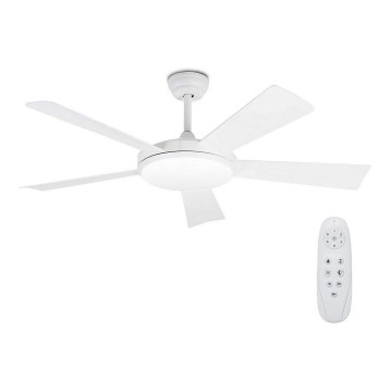 FARO 33803 - LED sufitowy wentylator SAONA LED/24W/230V biały śr. 132 cm + pilot do zdalnego sterowania
