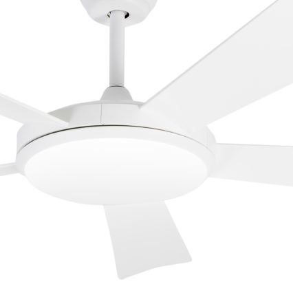 FARO 33803 - LED sufitowy wentylator SAONA LED/24W/230V biały śr. 132 cm + pilot do zdalnego sterowania