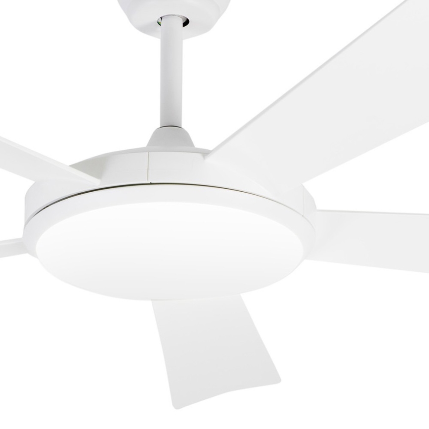 FARO 33803 - LED sufitowy wentylator SAONA LED/24W/230V biały śr. 132 cm + pilot do zdalnego sterowania