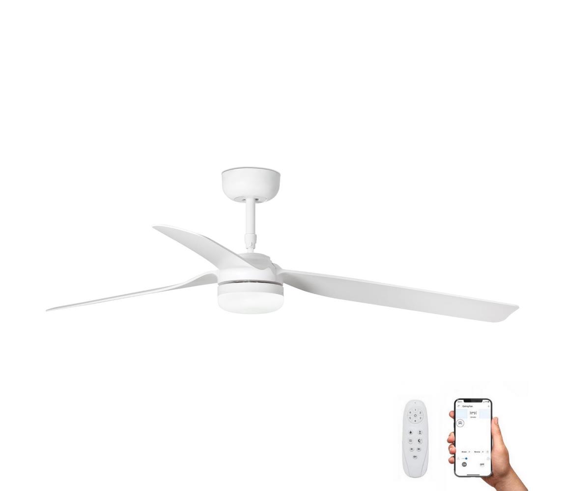 FARO 33814WP-20 - Wentylator sufitowy LED PUNT M LED/24W/230V śr. 130 cm SMART+pilot