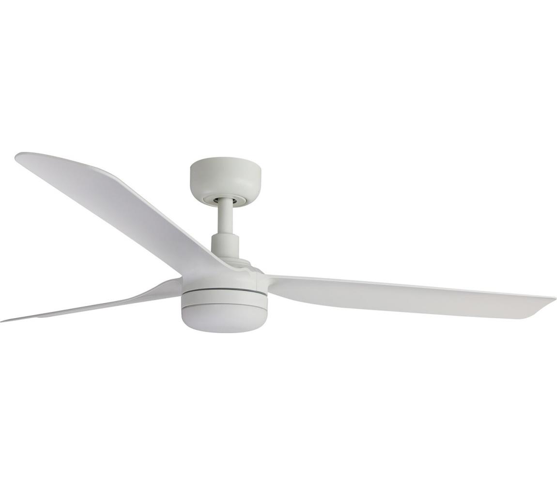FARO 33814WT-20 - ściemnialny sufitowy wentylator LED PUNT M LED/18W/230V, biały, średnica 132 cm + pilot