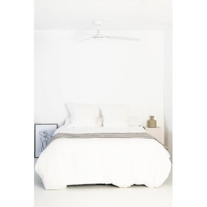 FARO 33814WT - Wentylator sufitowy PUNT M biały śr. 132 cm Wi-Fi Tuya + pilot zdalnego sterowania