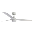 FARO 33814WT1S - ściemnialny wentylator sufitowy LED PUNT M LED/18W/230V 2700/3000/4000K Ø 132 cm biały Wi‑Fi Tuya + pilot zdalnego sterowania