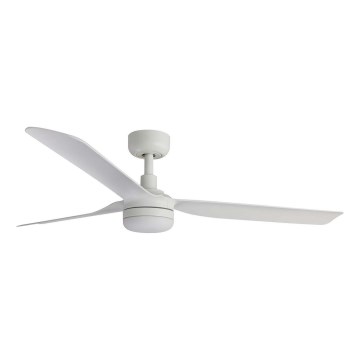 FARO 33814WT1S - ściemnialny wentylator sufitowy LED PUNT M LED/18W/230V 2700/3000/4000K Ø 132 cm biały Wi‑Fi Tuya + pilot zdalnego sterowania