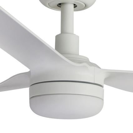 FARO 33814WT1S - ściemnialny wentylator sufitowy LED PUNT M LED/18W/230V 2700/3000/4000K Ø 132 cm biały Wi‑Fi Tuya + pilot zdalnego sterowania