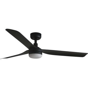 FARO 33815WT1S - LED ściemnialny wentylator sufitowy PUNT M LED/18W/230V 2700/3000/4000K śr. 132 cm czarny Wi-Fi Tuya + pilot zdalnego sterowania