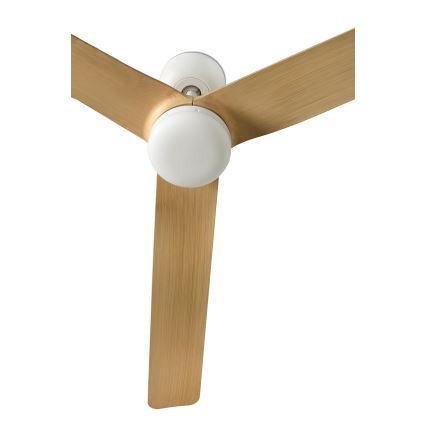 FARO 33816-20 - Wentylator sufitowy PUNT LED/18W/230V z Wi‑Fi, beżowy/biały + pilot zdalnego sterowania