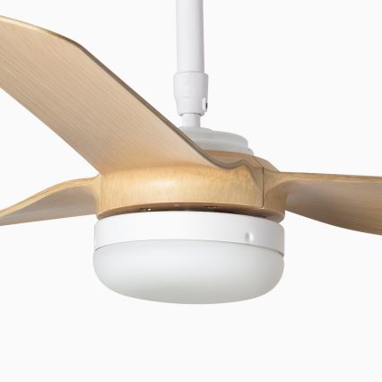 FARO 33816-20 - Wentylator sufitowy LED PUNT LED/18W/230V Wi-Fi brązowy/czarny + pilot zdalnego sterowania