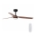 FARO 33817-21 - Wentylator sufitowy LED PUNT LED/24W/230V 3000/4000/6500K brązowy/czarny + zdalne sterowanie