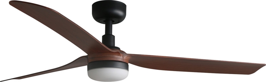 FARO 33817WT-21 - LED Ściemnialny wentylator sufitowy PUNT M LED/18W/230V brązowy/czarny śr. 132 cm Wi-Fi Tuya + pilot zdalnego sterowania