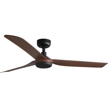 FARO 33817WT - Wentylator sufitowy PUNT M brązowy/czarny śr. 132 cm Wi-Fi Tuya + pilot zdalnego sterowania