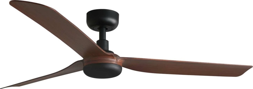 FARO 33817WT - Wentylator sufitowy PUNT M brązowy/czarny śr. 132 cm Wi-Fi Tuya + pilot zdalnego sterowania