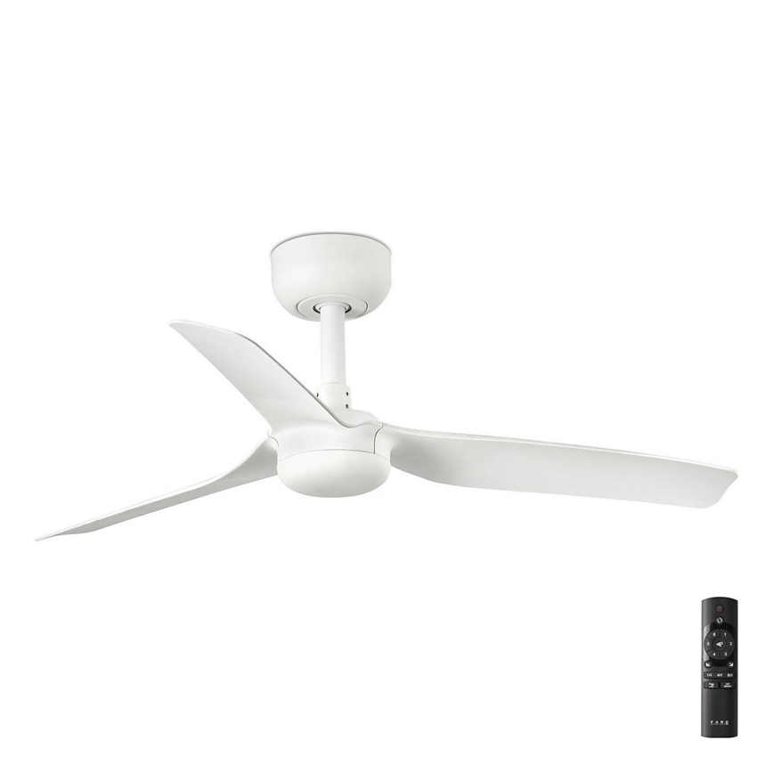 FARO 33820 - Wentylator sufitowy MINI PUNT S biały śr. 90 cm + zdalne sterowanie