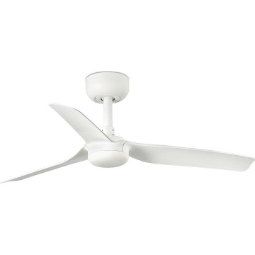 FARO 33820WT - Wentylator sufitowy MINI PUNT S biały śr. 90 cm Wi-Fi Tuya + pilot zdalnego sterowania