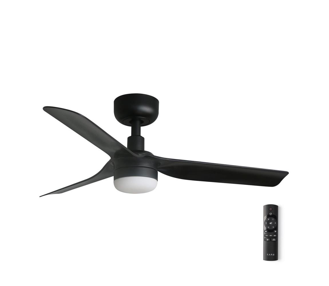 FARO 33822-1TW - ściemnialny wentylator sufitowy LED MINI PUNT z LED/10W 2700/3000/4000K + pilot