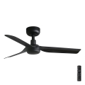 FARO 33822 - Wentylator sufitowy MINI PUNT S czarny śr. 90 cm + pilot zdalnego sterowania