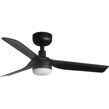 FARO 33822WT-1TW - LED Ściemnialny wentylator sufitowy MINI PUNT S LED/10W/230V 2700/4000/6000K czarny śr. 90 cm Wi-Fi Tuya + pilot zdalnego sterowania